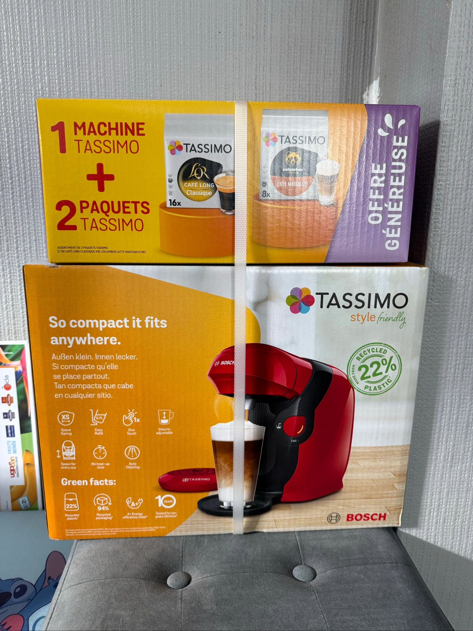 ☕ Tassimo Bosch Style Friendly koffiemachine + 2 pakjes doseringen GRATIS – Nieuw – photo 5